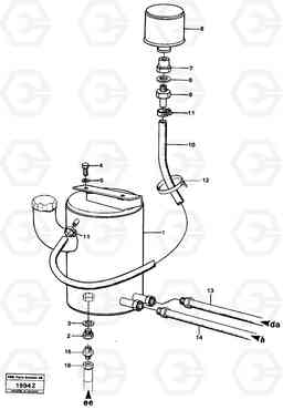 70068 Oil tank with mountings. L50 L50 S/N -6400/-60300 USA, Volvo Construction Equipment