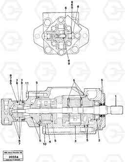 15447 Hydraulic pump L160 VOLVO BM L160, Volvo Construction Equipment