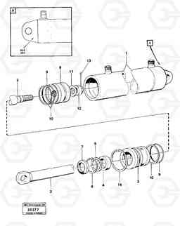 25686 Hydraulic cylinder, attachment bracket L30 L30, Volvo Construction Equipment