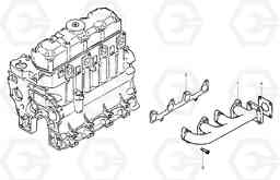 5933 Exhaust manifold EC45 TYPE 284, Volvo Construction Equipment