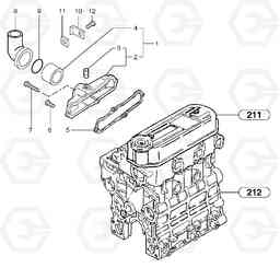 24873 Intake manifold EC15B TYPE 272 XR, Volvo Construction Equipment