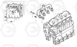 5937 Intake manifold EC45 TYPE 284, Volvo Construction Equipment