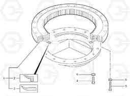 39123 Slewing ring EC15B TYPE 272 XR, Volvo Construction Equipment