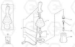 1566 Control lever : dipper arm / slewing ( left ) EC25 TYPE 281, Volvo Construction Equipment