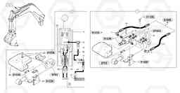 101529 Hydraulic circuit ( safety valve / dipper arm ) EC15 TYPE 265 XR, Volvo Construction Equipment