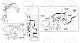 107007 Hydraulic circuit ( safety valve / dipper arm ) EC20 TYPE 263 XT/XTV, Volvo Construction Equipment