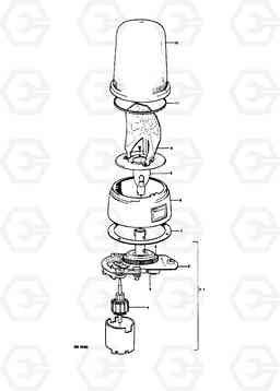 13014 Signal lantern with revolving light 98974 (6310) 861 861, Volvo Construction Equipment