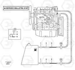 13884 Fuel circuit EW70VV TYPE 262, Volvo Construction Equipment