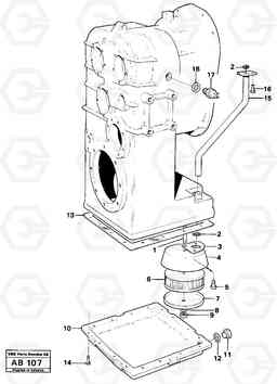 84312 Clutch housing with fitting parts L50 L50 S/N 6401- / 60301- USA, Volvo Construction Equipment