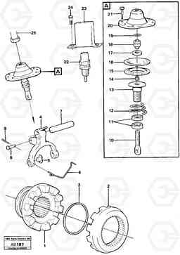 8602 Differential lock L50 L50 S/N 6401- / 60301- USA, Volvo Construction Equipment