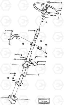 5157 Steering column with fitting parts L50 L50 S/N 6401- / 60301- USA, Volvo Construction Equipment