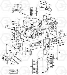 64177 Control valve L50 L50 S/N 6401- / 60301- USA, Volvo Construction Equipment