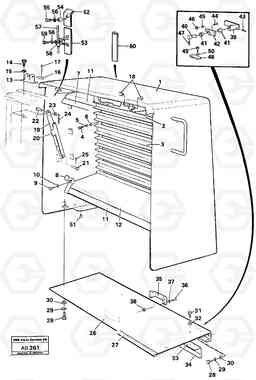 24678 Radiator casing L50 L50 S/N 6401- / 60301- USA, Volvo Construction Equipment