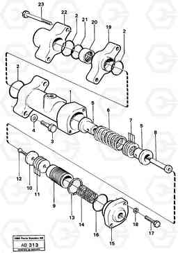 9963 Float position valve L50 L50 S/N 6401- / 60301- USA, Volvo Construction Equipment