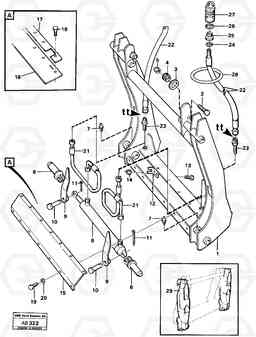 5172 Attachment bracket L50 L50 S/N 6401- / 60301- USA, Volvo Construction Equipment