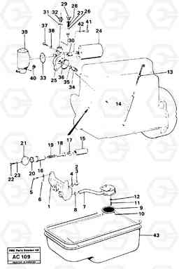56333 Lubricating oil system L70 L70 S/N 7401- / 60501- USA, Volvo Construction Equipment