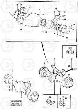 5060 Driveshafts with assembly parts L70 L70 S/N 7401- / 60501- USA, Volvo Construction Equipment