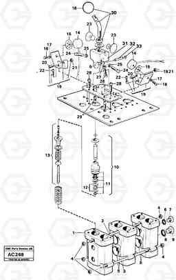 96515 Servo-system servo valve L70 L70 S/N 7401- / 60501- USA, Volvo Construction Equipment
