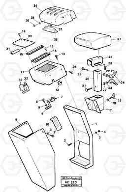 58203 Assembly parts for servo valve L70 L70 S/N 7401- / 60501- USA, Volvo Construction Equipment