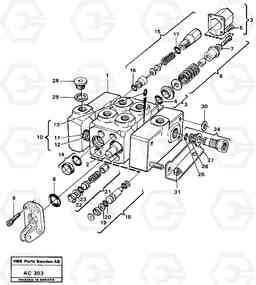 2096 Hydraulic valve L70 L70 S/N 7401- / 60501- USA, Volvo Construction Equipment