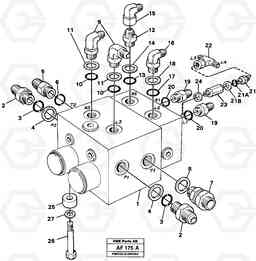 12005 Shift valve with fitting parts L150/L150C VOLVO BM VOLVO BM L150/L150C SER NO - 2767/- 60708, Volvo Construction Equipment