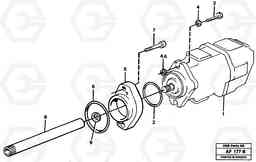 5857 Hydraulic pump with fitting parts L150/L150C VOLVO BM VOLVO BM L150/L150C SER NO - 2767/- 60708, Volvo Construction Equipment