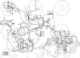 3537 Secondary steering system. L150/L150C VOLVO BM VOLVO BM L150/L150C SER NO - 2767/- 60708, Volvo Construction Equipment