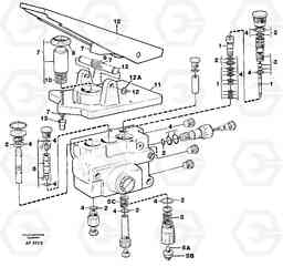 100237 Footbrake valve. L150/L150C VOLVO BM VOLVO BM L150/L150C SER NO - 2767/- 60708, Volvo Construction Equipment