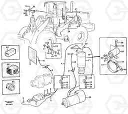 37730 Cable harness, secondary steering system. L150/L150C VOLVO BM VOLVO BM L150/L150C SER NO - 2767/- 60708, Volvo Construction Equipment