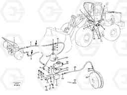 99625 Brake hoses: parking brake. L150/L150C VOLVO BM VOLVO BM L150/L150C SER NO - 2767/- 60708, Volvo Construction Equipment