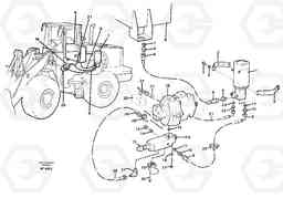 45986 Secondary steering system. L150/L150C VOLVO BM VOLVO BM L150/L150C SER NO - 2767/- 60708, Volvo Construction Equipment
