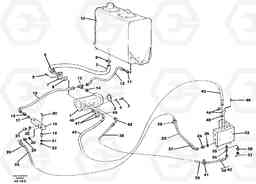 51943 Hydraulic system: Feed lines and return lines L50B/L50C VOLVO BM VOLVO BM L50B/L50C SER NO - 10966, Volvo Construction Equipment