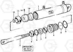14593 Hydraulic cylinder L90B VOLVO BM VOLVO BM L90B, Volvo Construction Equipment