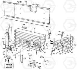 57766 Evaporator with fitting parts. L180/L180C VOLVO BM VOLVO BM L180/L180C SER NO -2532 / -60469 USA, Volvo Construction Equipment
