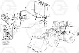 13368 Brake hoses: tank - pump - footbrake valve L180/L180C VOLVO BM VOLVO BM L180/L180C SER NO -2532 / -60469 USA, Volvo Construction Equipment
