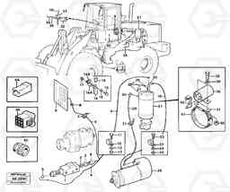 50373 Cable harness, secondary steering system. L180/L180C VOLVO BM VOLVO BM L180/L180C SER NO -2532 / -60469 USA, Volvo Construction Equipment