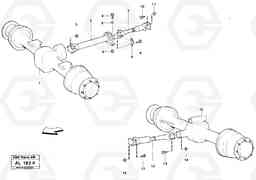 13973 Propeller shaft, mounting L70B/L70C VOLVO BM VOLVO BM L70B/L70C SER NO - 13115, Volvo Construction Equipment