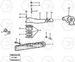 71699 Induction manifold with fitting parts L70B/L70C VOLVO BM VOLVO BM L70B/L70C SER NO - 13115, Volvo Construction Equipment