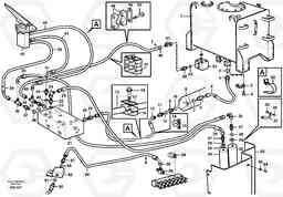 9547 Brake lines,tank-pump- distr. valve-footbr.valve L330C VOLVO BM VOLVO BM L330C SER NO - 60187, Volvo Construction Equipment