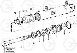 27608 Hydraulic cylinder. L90C VOLVO BM VOLVO BM L90C SER NO - 14304, Volvo Construction Equipment
