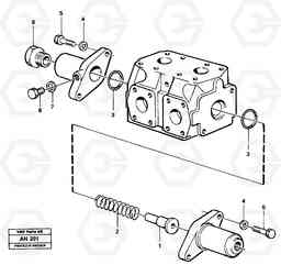 18559 Reversing valve 3rd and 4th funcion. L90C VOLVO BM VOLVO BM L90C SER NO - 14304, Volvo Construction Equipment