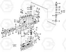86841 Injection pump L120C S/N 11319-SWE, S/N 61677-USA, S/N 70075-BRA, Volvo Construction Equipment