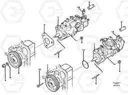 89857 Fuel injection pump Mounting L50C S/N 10967-, OPEN ROPS S/N 35001-, Volvo Construction Equipment
