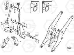 23212 Rear links with assembly parts L50C S/N 10967-, OPEN ROPS S/N 35001-, Volvo Construction Equipment