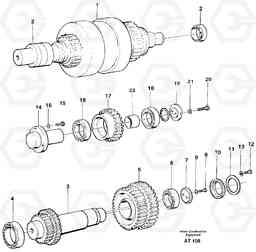 93835 Clutches,gears and shafts L90C, Volvo Construction Equipment