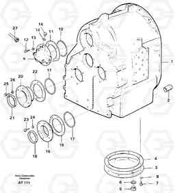99124 Clutch housing with fitting parts L90C, Volvo Construction Equipment