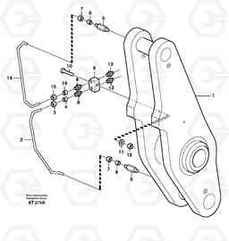 99698 Extended lubepoints for lift arm system L90C, Volvo Construction Equipment