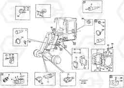 97791 Cable harness, front L90C, Volvo Construction Equipment