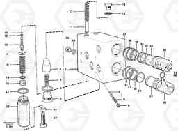 91639 Valve, circuit body and return valve L90C, Volvo Construction Equipment