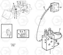 97868 Cable harness boom suspension system, front. L90C, Volvo Construction Equipment